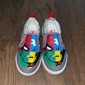 Youth Marvel slide on shoes- NWOT